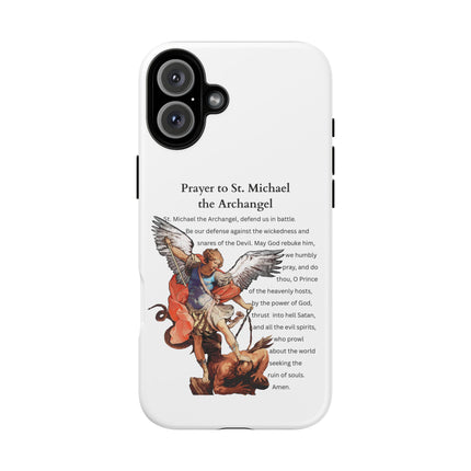 St. Michael Prayer Phone Case — Protective Archangel iPhone Cover