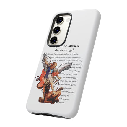 St. Michael Prayer Phone Case — Protective Archangel iPhone Cover