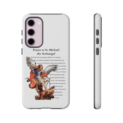 St. Michael Prayer Phone Case — Protective Archangel iPhone Cover