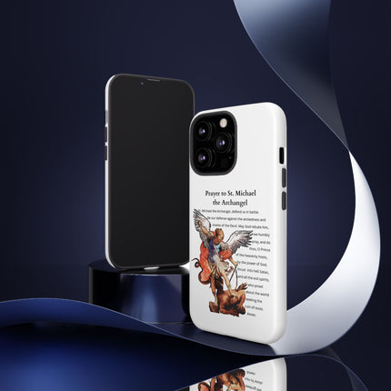 St. Michael Prayer Phone Case — Protective Archangel iPhone Cover
