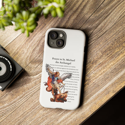St. Michael Prayer Phone Case — Protective Archangel iPhone Cover