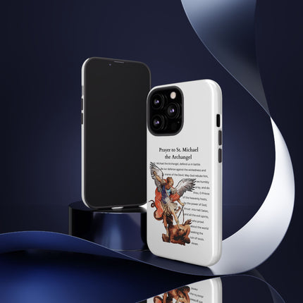 St. Michael Prayer Phone Case — Protective Archangel iPhone Cover