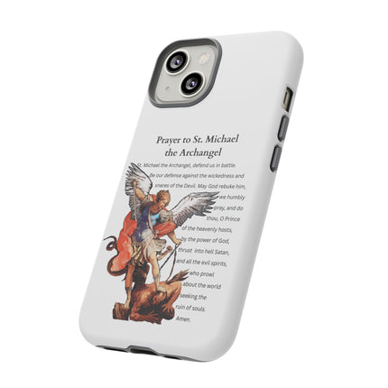 St. Michael Prayer Phone Case — Protective Archangel iPhone Cover
