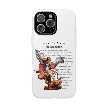 St. Michael Prayer Phone Case — Protective Archangel iPhone Cover