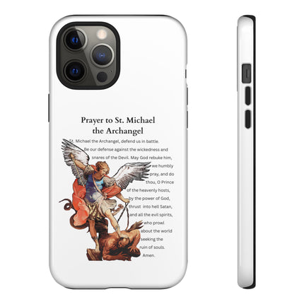St. Michael Prayer Phone Case — Protective Archangel iPhone Cover