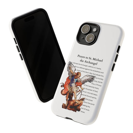 St. Michael Prayer Phone Case — Protective Archangel iPhone Cover