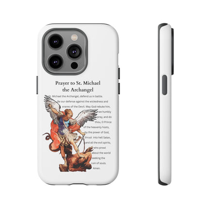 St. Michael Prayer Phone Case — Protective Archangel iPhone Cover