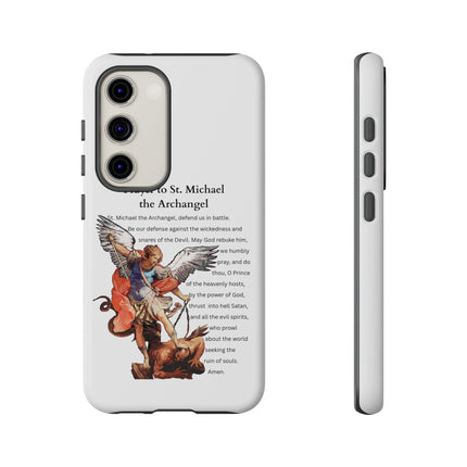 St. Michael Prayer Phone Case — Protective Archangel iPhone Cover