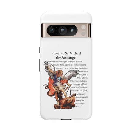 St. Michael Prayer Phone Case — Protective Archangel iPhone Cover