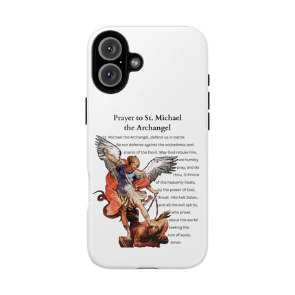 St. Michael Prayer Phone Case — Protective Archangel iPhone Cover