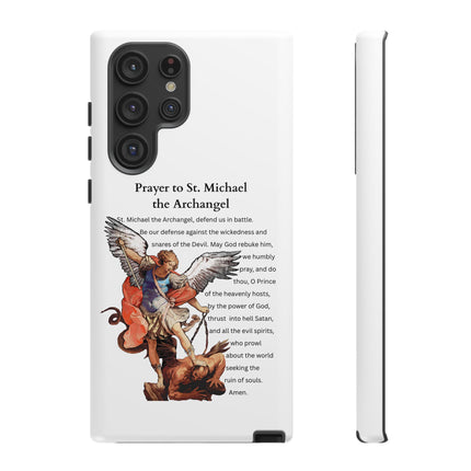 St. Michael Prayer Phone Case — Protective Archangel iPhone Cover