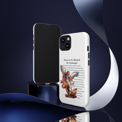 St. Michael Prayer Phone Case — Protective Archangel iPhone Cover