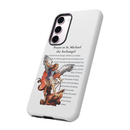 St. Michael Prayer Phone Case — Protective Archangel iPhone Cover