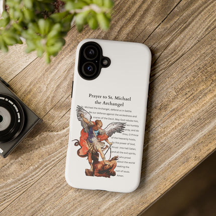 St. Michael Prayer Phone Case — Protective Archangel iPhone Cover