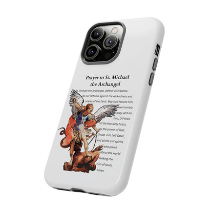 St. Michael Prayer Phone Case — Protective Archangel iPhone Cover