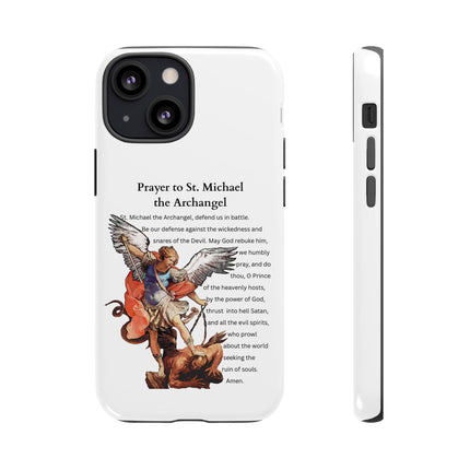 St. Michael Prayer Phone Case — Protective Archangel iPhone Cover