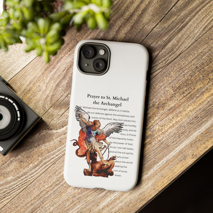 St. Michael Prayer Phone Case — Protective Archangel iPhone Cover