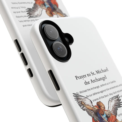 St. Michael Prayer Phone Case — Protective Archangel iPhone Cover