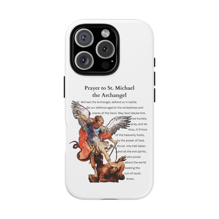 St. Michael Prayer Phone Case — Protective Archangel iPhone Cover