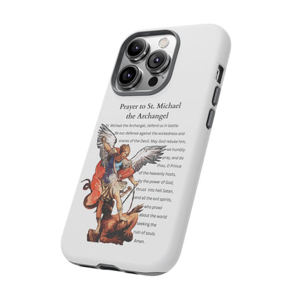 St. Michael Prayer Phone Case — Protective Archangel iPhone Cover
