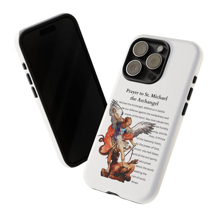 St. Michael Prayer Phone Case — Protective Archangel iPhone Cover