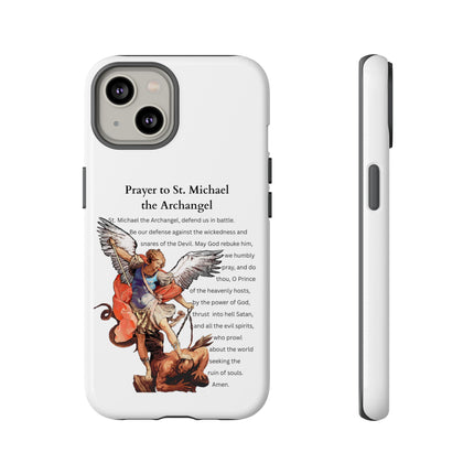 St. Michael Prayer Phone Case — Protective Archangel iPhone Cover