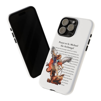 St. Michael Prayer Phone Case — Protective Archangel iPhone Cover