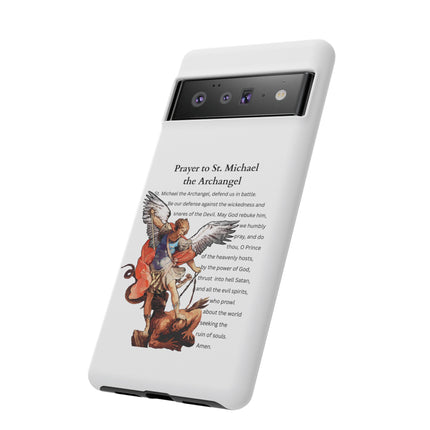 St. Michael Prayer Phone Case — Protective Archangel iPhone Cover