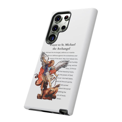 St. Michael Prayer Phone Case — Protective Archangel iPhone Cover