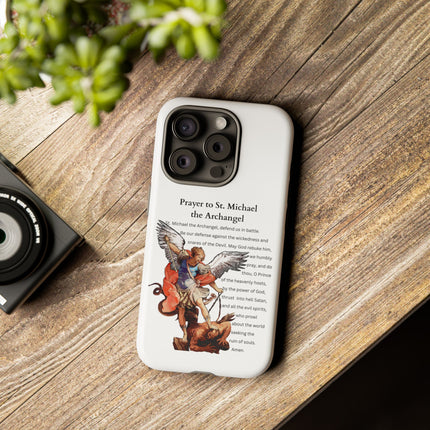 St. Michael Prayer Phone Case — Protective Archangel iPhone Cover