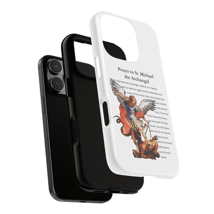 St. Michael Prayer Phone Case — Protective Archangel iPhone Cover