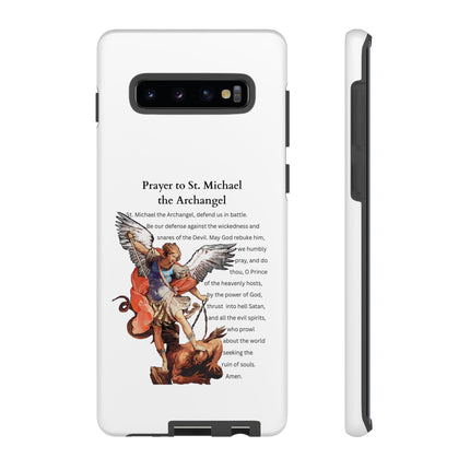 St. Michael Prayer Phone Case — Protective Archangel iPhone Cover