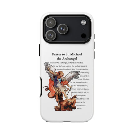 St. Michael Prayer Phone Case — Protective Archangel iPhone Cover
