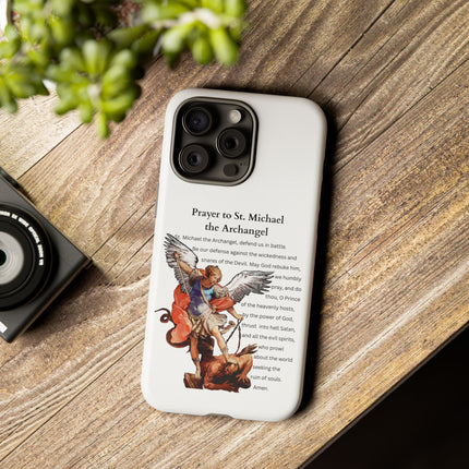 St. Michael Prayer Phone Case — Protective Archangel iPhone Cover