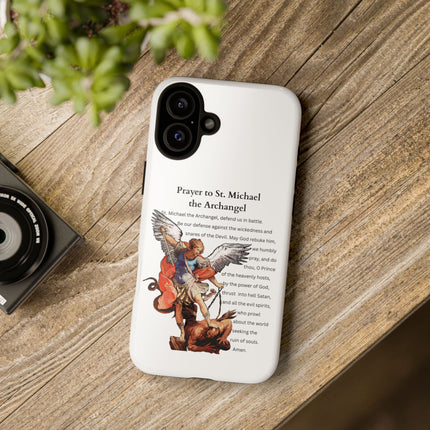St. Michael Prayer Phone Case — Protective Archangel iPhone Cover