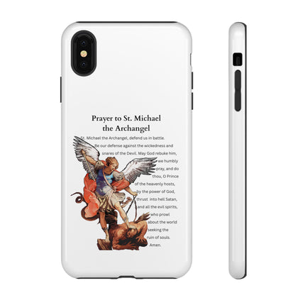 St. Michael Prayer Phone Case — Protective Archangel iPhone Cover