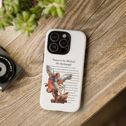 St. Michael Prayer Phone Case — Protective Archangel iPhone Cover