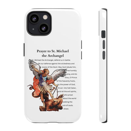 St. Michael Prayer Phone Case — Protective Archangel iPhone Cover