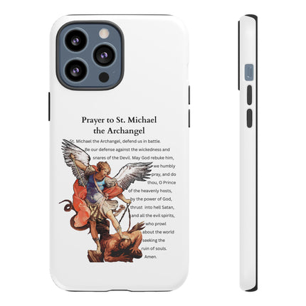 St. Michael Prayer Phone Case — Protective Archangel iPhone Cover