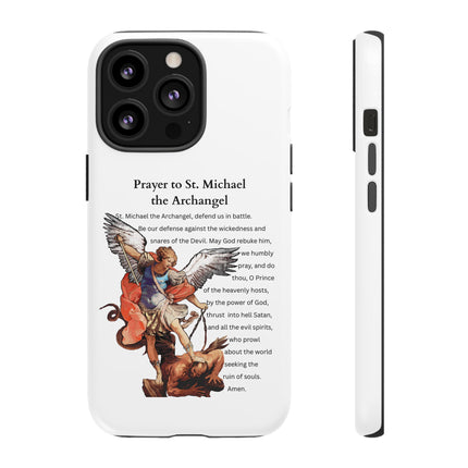 St. Michael Prayer Phone Case — Protective Archangel iPhone Cover