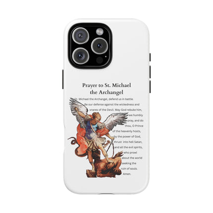 St. Michael Prayer Phone Case — Protective Archangel iPhone Cover