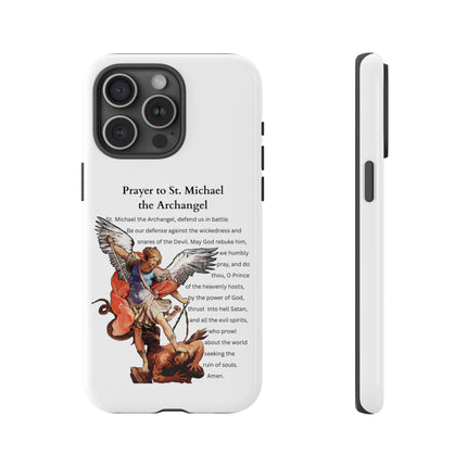 St. Michael Prayer Phone Case — Protective Archangel iPhone Cover