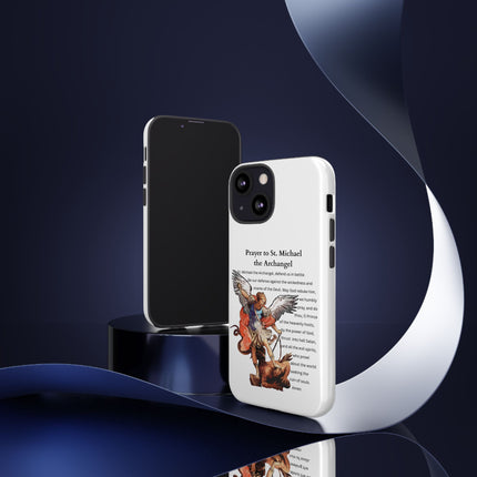 St. Michael Prayer Phone Case — Protective Archangel iPhone Cover