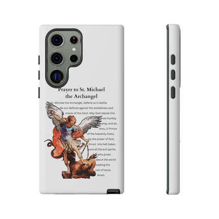 St. Michael Prayer Phone Case — Protective Archangel iPhone Cover