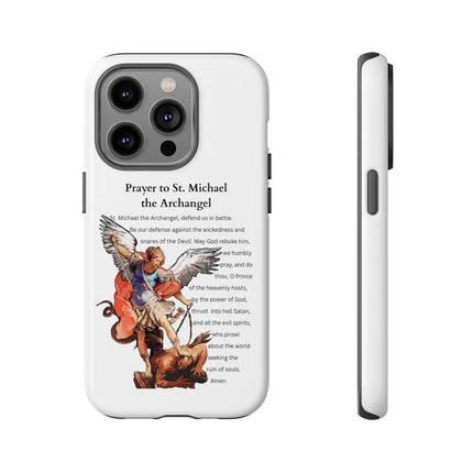 St. Michael Prayer Phone Case — Protective Archangel iPhone Cover