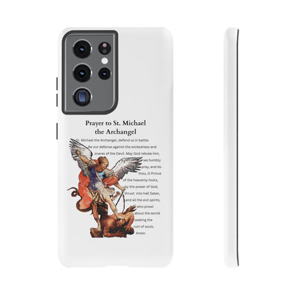 St. Michael Prayer Phone Case — Protective Archangel iPhone Cover