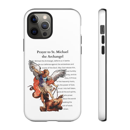 St. Michael Prayer Phone Case — Protective Archangel iPhone Cover