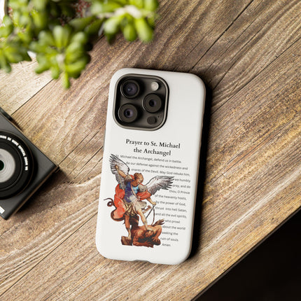St. Michael Prayer Phone Case — Protective Archangel iPhone Cover