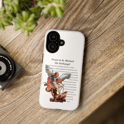 St. Michael Prayer Phone Case — Protective Archangel iPhone Cover