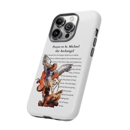 St. Michael Prayer Phone Case — Protective Archangel iPhone Cover
